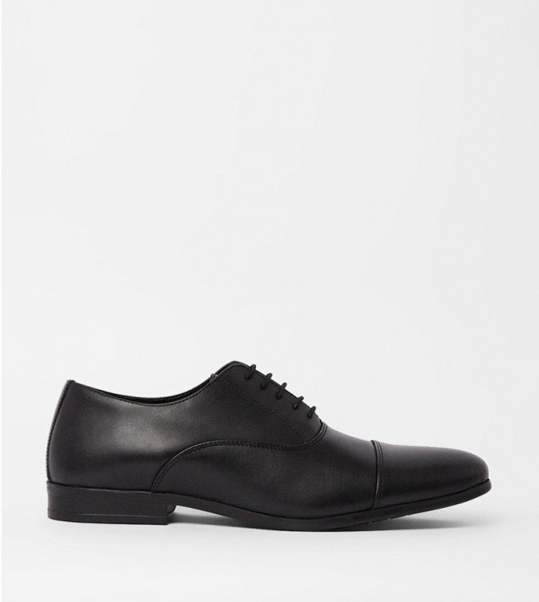 Mens grey leather formal shoes sale