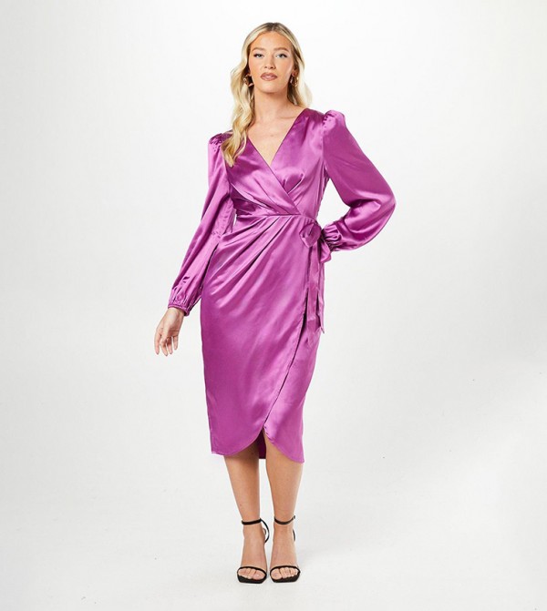 Debut London  - Purple Midi Dresses