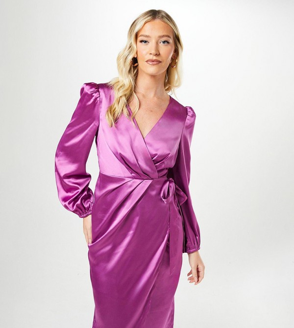 Debut London  - Purple Midi Dresses