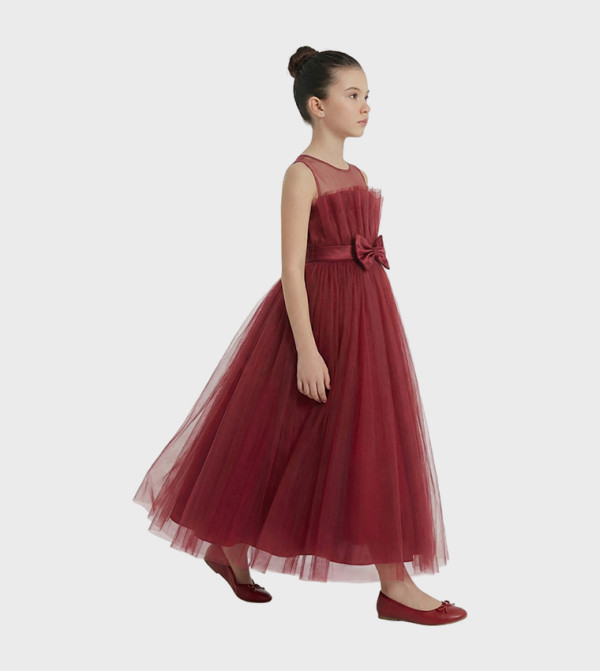 Ddaniela Ddaniela - Burgundy Party Dress