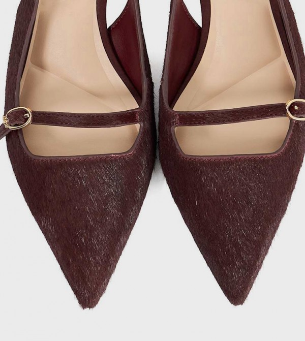 ديون لندن صنادل - بورغندي أحذية بكعب