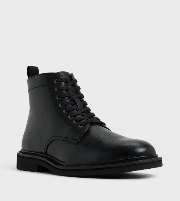 Call it Spring  Boots - Black Lace up Boots