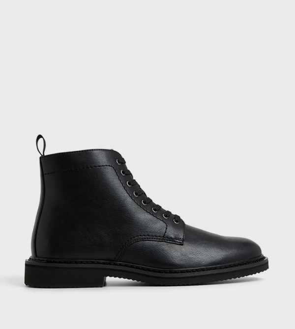 Call it Spring  Boots - Black Lace up Boots