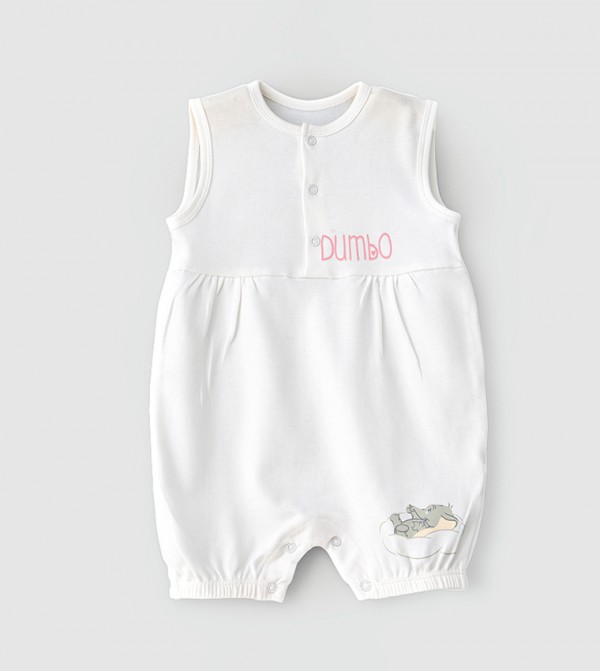 Disney Disney - White Sleeveless Rompers