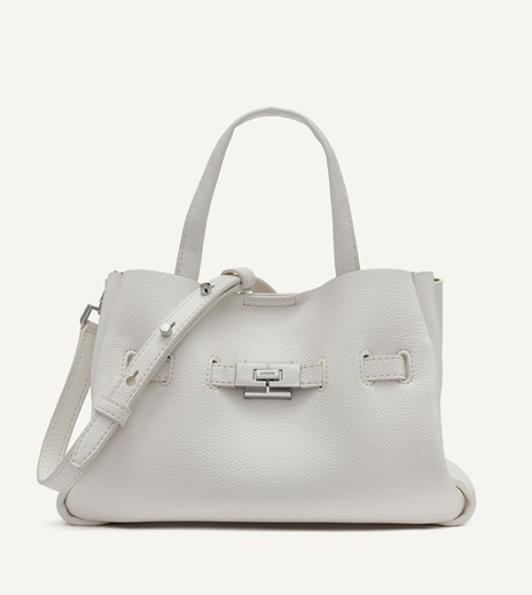 دكني دي كيه إن واي - أوف وايت Satchel Bags