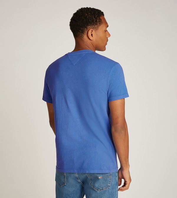 Tommy Jeans TOMMY JEANS - Blue Round Neck T-Shirts