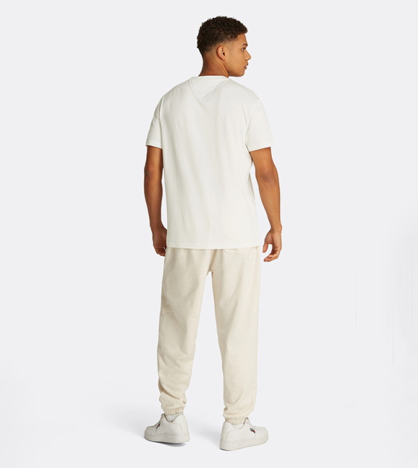 Tommy Jeans - White Round Neck T-Shirts