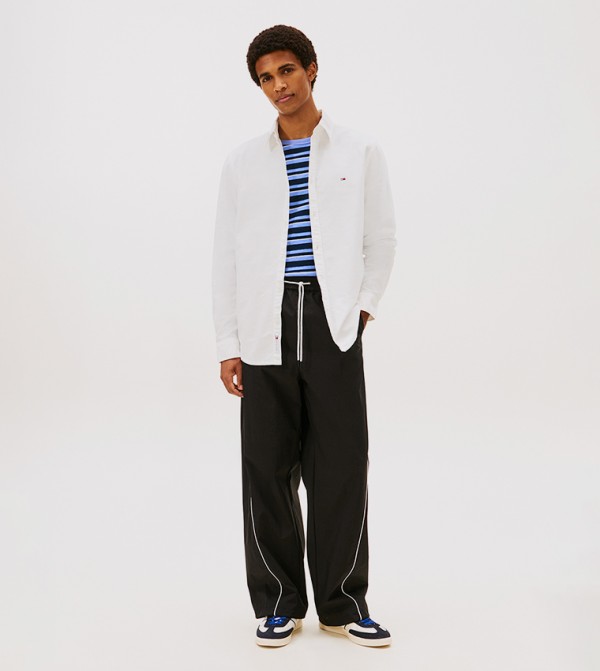 Tommy Jeans  Shirts - Ecru Long Sleeves