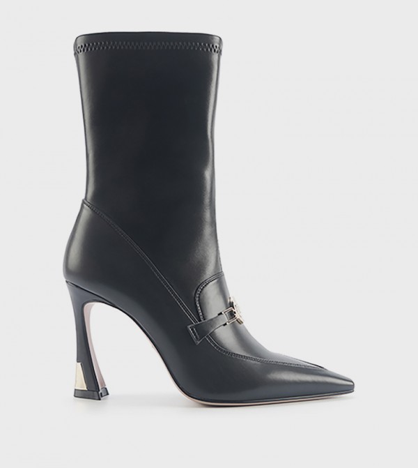 ناين وست  بوت كالف - أسود Mid Calf Boots