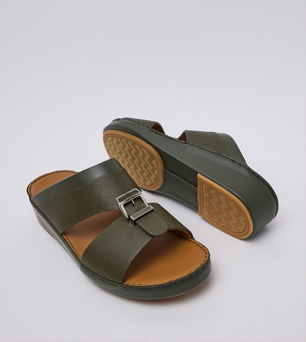 Dune London  Arabic Sandals - Green Arabic Sandals