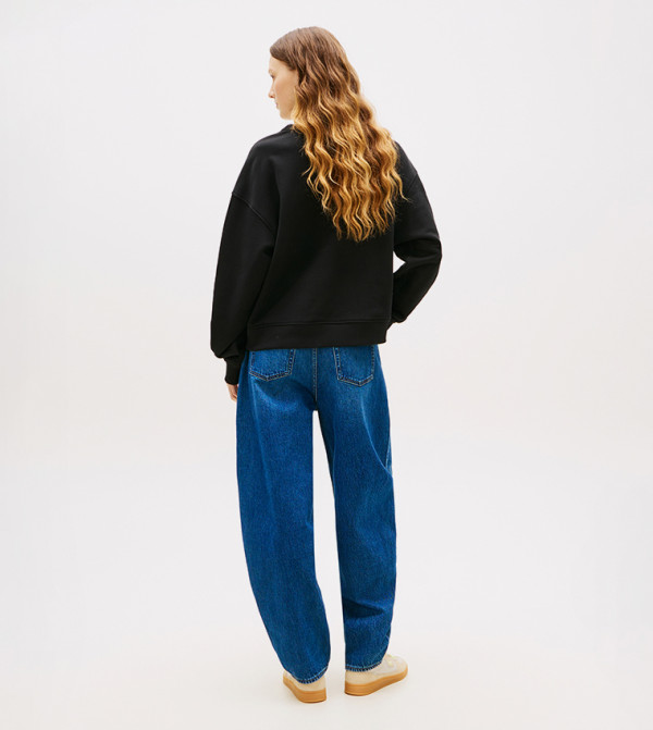 Tommy Jeans  Hoodies & Sweatshirts - Black Sweatshirts