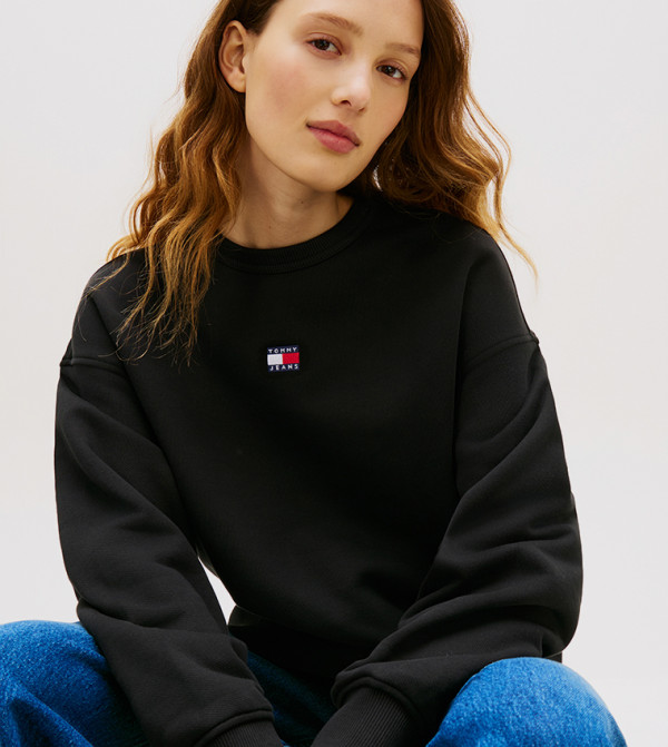 Tommy Jeans  Hoodies & Sweatshirts - Black Sweatshirts
