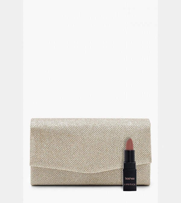 boohoo - Outlet  - Gold Clutches