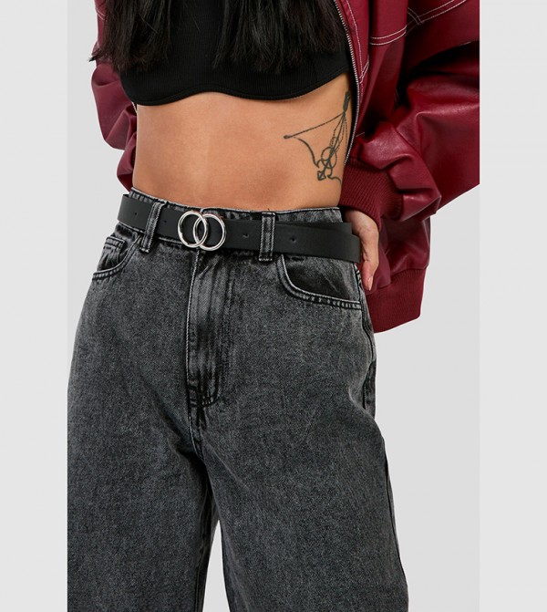 boohoo  Belts - Black Non Leather Belts