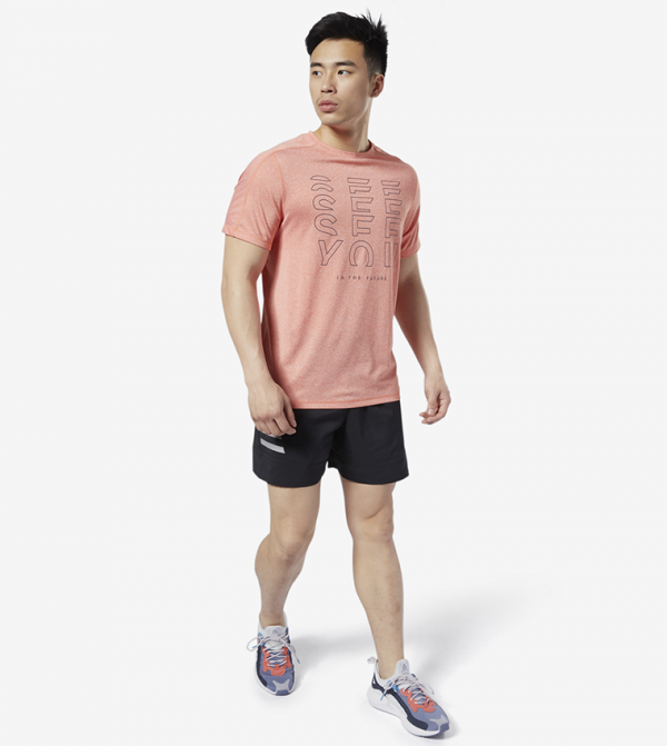 Reebok  - Orange Casual T-Shirts