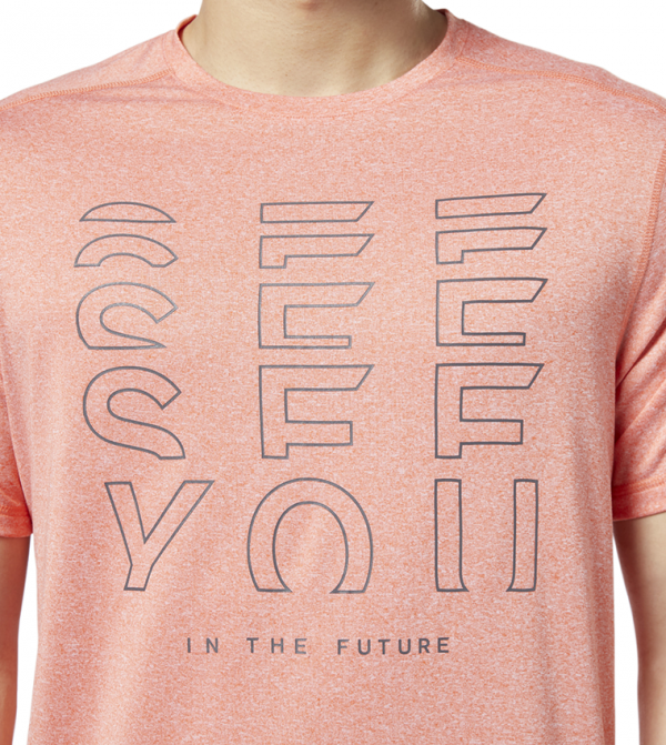 Reebok  - Orange Casual T-Shirts