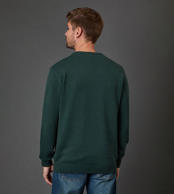 Maine Maine - Green V-neck Sweaters