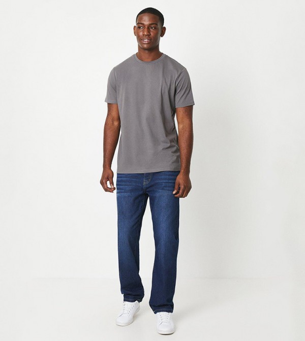 Maine Maine - Grey Casual T-Shirts