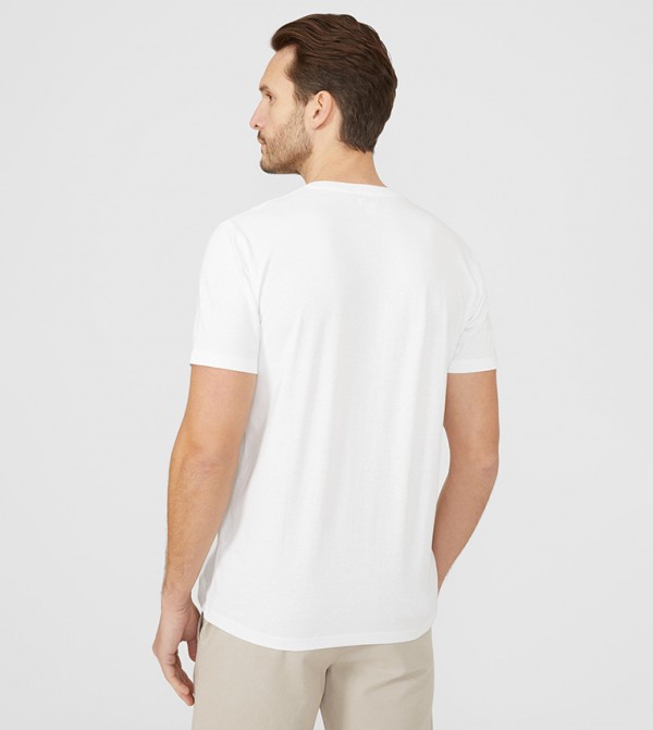 Maine Maine - White Casual T-Shirts