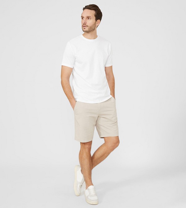 Maine Maine - White Casual T-Shirts