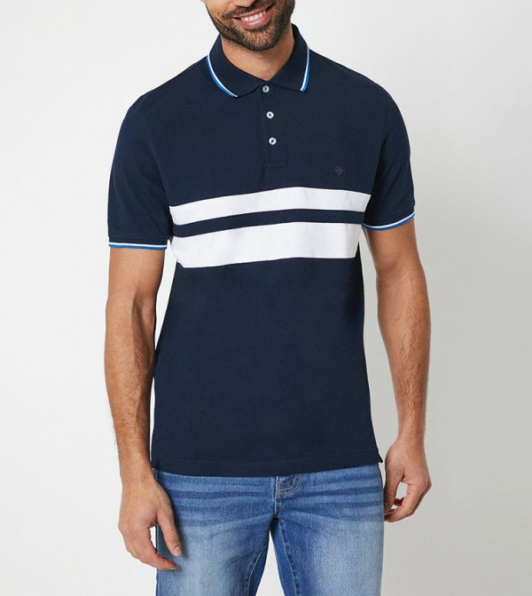 Maine  - Navy Polo T-shirts
