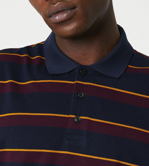 Maine Maine - Navy Polo T-shirts