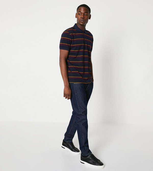 Maine Maine - Navy Polo T-shirts