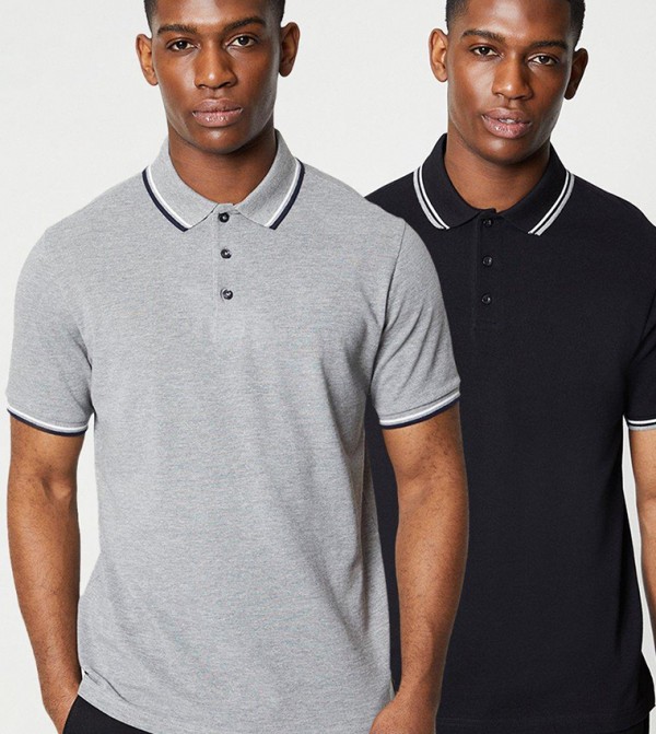 Maine Maine - Multi Polo T-shirts