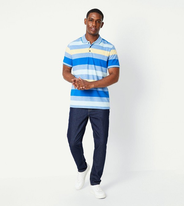 Maine  - Blue Polo T-shirts