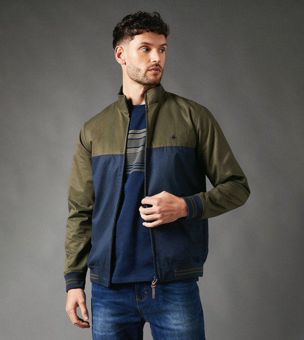 Maine  Jackets & Coats - Khaki Casual Jackets