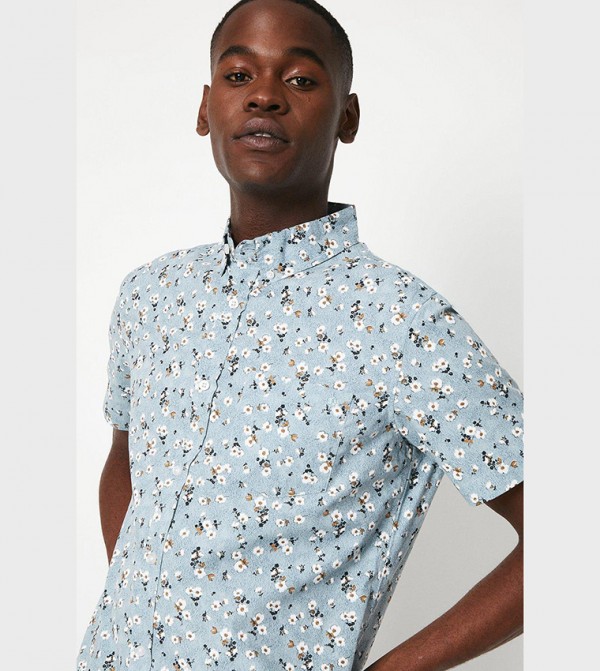 ماين ماين - أزرق Short Sleeves