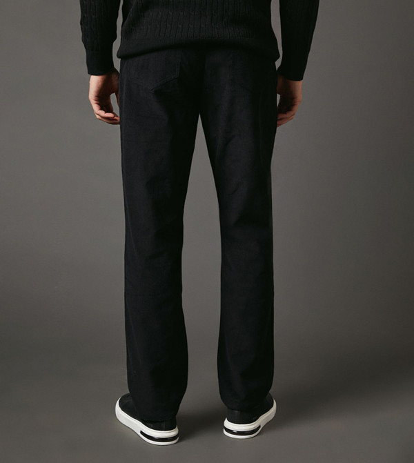 Maine  Casual Pants - Black Casual Pants