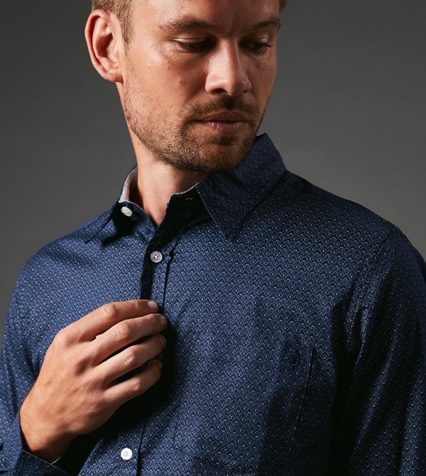 Maine  Clothing - Navy Long Sleeves