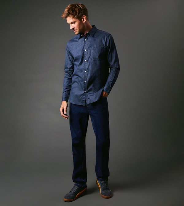 Maine  Clothing - Navy Long Sleeves