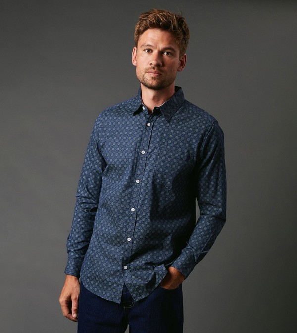 Maine  Clothing - Blue Long Sleeves