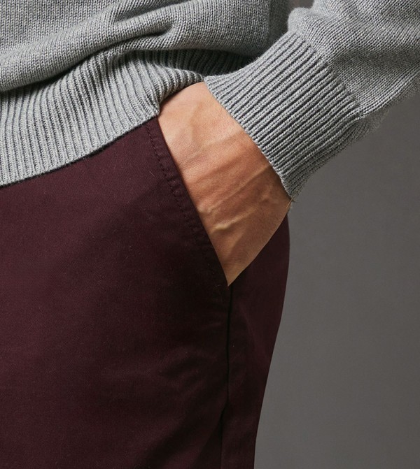 Maine Maine - Burgundy Chinos