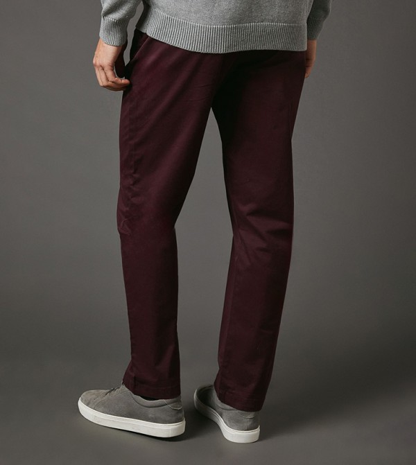 Maine Maine - Burgundy Chinos