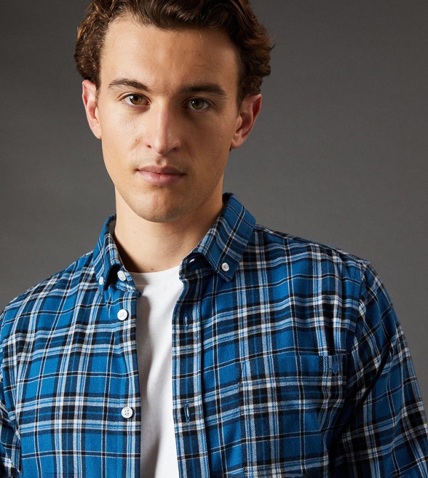 Maine Maine - Blue Casual Shirts