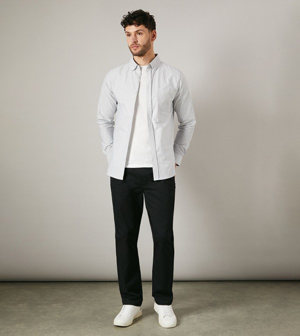 ماين  قمصان - أسود Long Sleeves