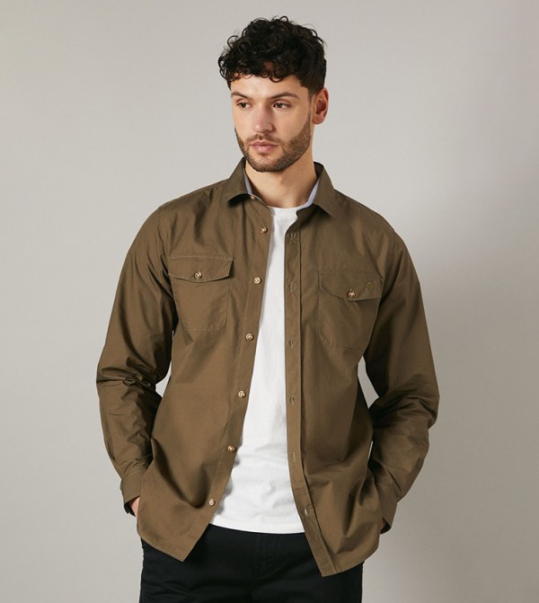 Maine Maine - Khaki Casual Shirts