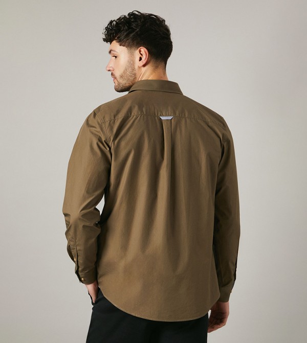 Maine Maine - Khaki Casual Shirts