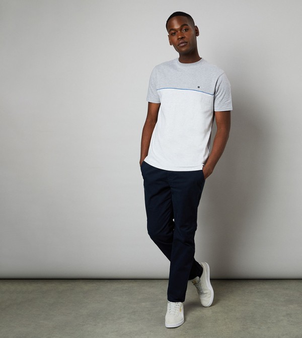 ماين ماين - رمادي Round Neck T-Shirts