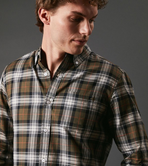 Maine Maine - Khaki Casual Shirts