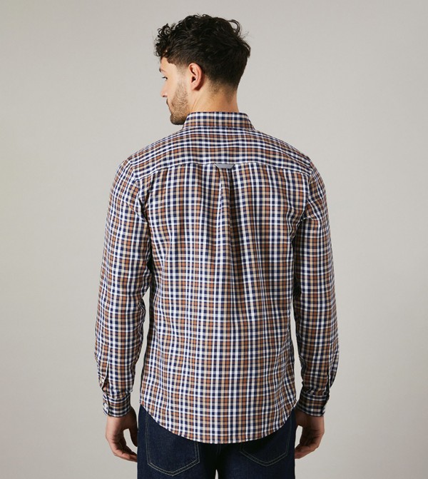 Maine Maine - Brown Casual Shirts