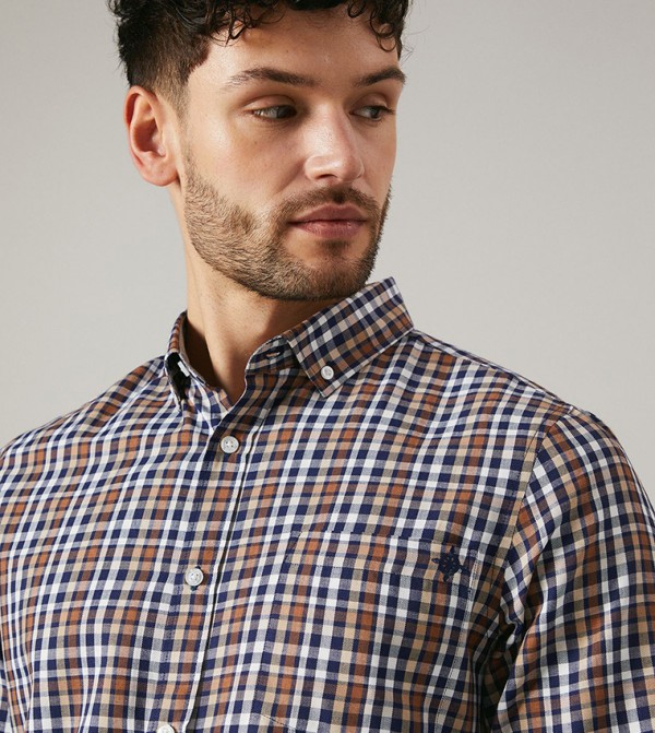 Maine Maine - Brown Casual Shirts
