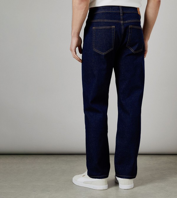 Maine Maine - Navy Straight Jeans