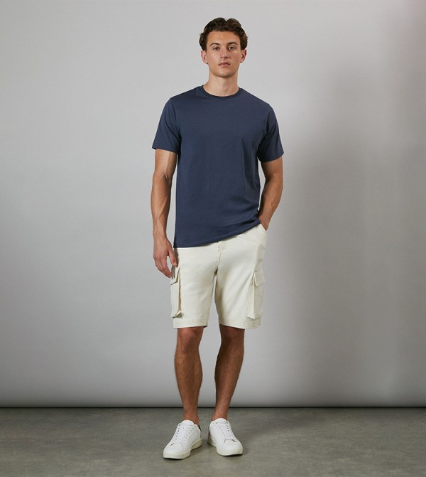 Maine  - White Cargo Shorts