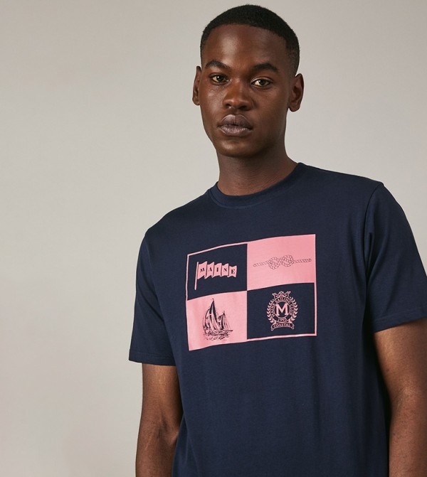 Maine  - Navy Casual T-Shirts