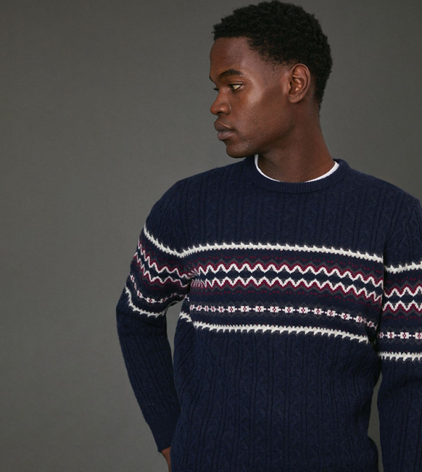 Maine  - NAVY BLUE Sweaters