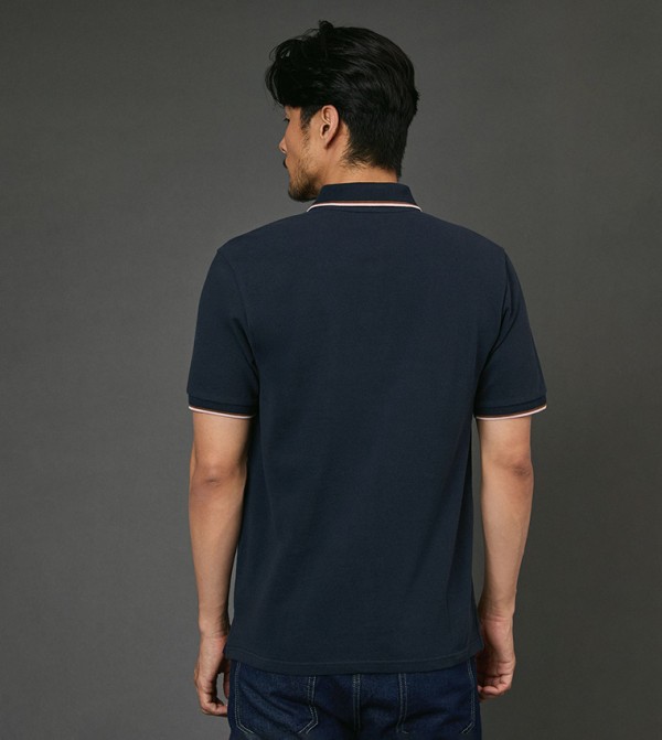 Maine Maine - Navy Polo T-shirts